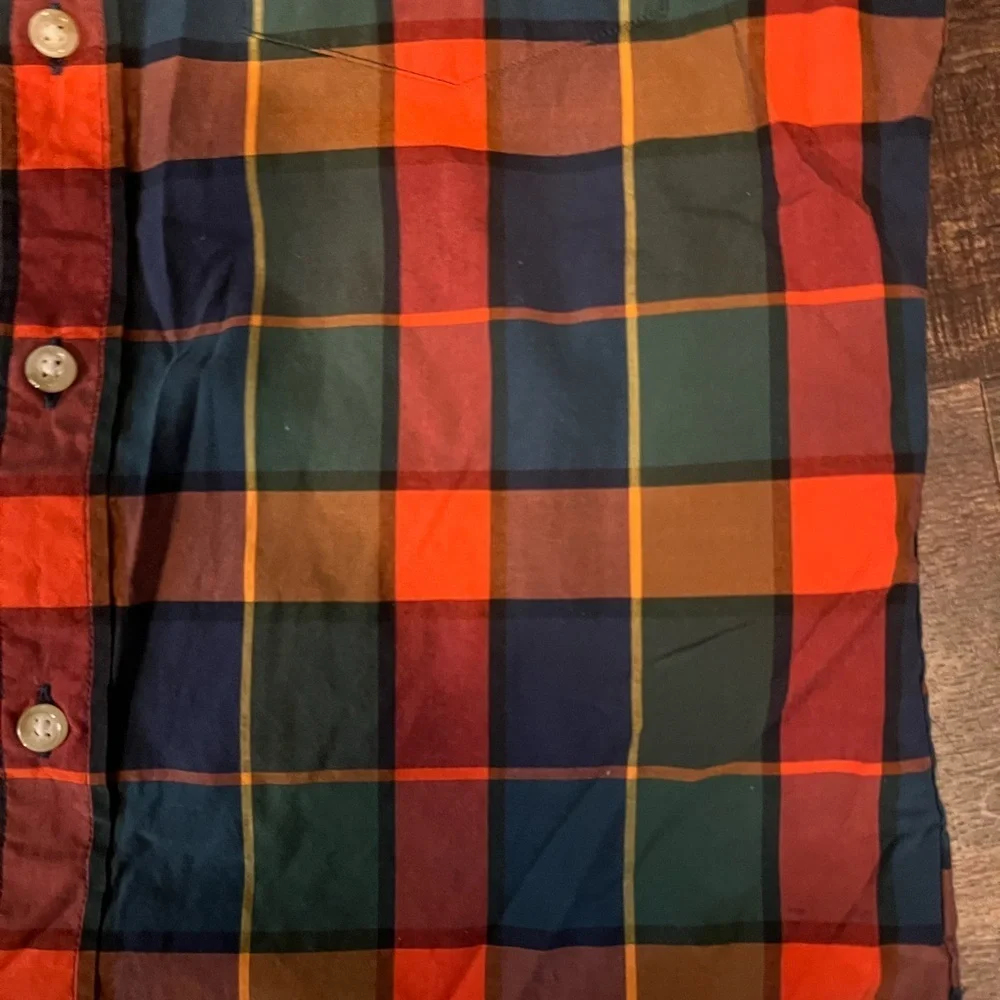 J. Crew Men's Multicolor Plaid Casual Shirt